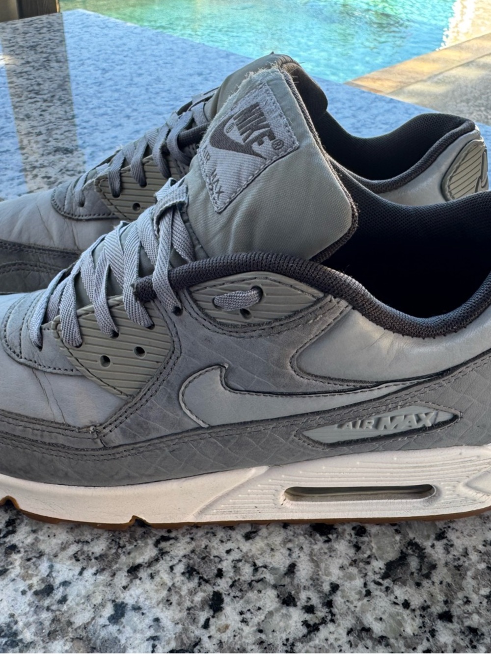 Nike Men's Gray Air Max Low-Top Sneakers